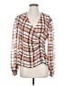 CAbi Orange Long Sleeve Blouse Size S - photo 1