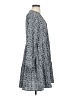 Nine West 100% Polyester Print Gray Casual Dress Size S - photo 4