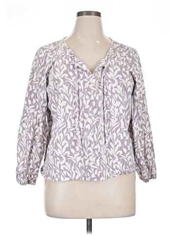 Garnet Hill 3/4 Sleeve Blouse (view 1)