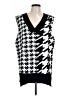 Unbranded 100% Acrylic Houndstooth Black Sweater Vest Size L - photo 1