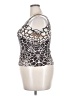 Carlisle Silver Sleeveless Silk Top Size 2X - photo 5