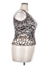 Carlisle Silver Sleeveless Silk Top Size 2X - photo 4