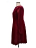 Leadingstar Solid Burgundy Cocktail Dress Size L - photo 5