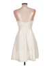 Soprano Solid Ivory Cocktail Dress Size L - photo 2