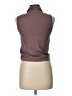 Objex Brown Sleeveless Button-Down Shirt Size L - photo 2