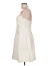 Soprano Solid Ivory Cocktail Dress Size L - photo 5