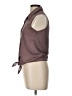 Objex Brown Sleeveless Button-Down Shirt Size L - photo 5