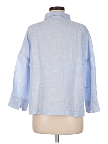 Sigrid Olsen 3/4 Sleeve Button-Down Shirt (view 2)
