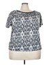 White Stag 100% Polyester Silver Short Sleeve Top Size 3X - photo 1