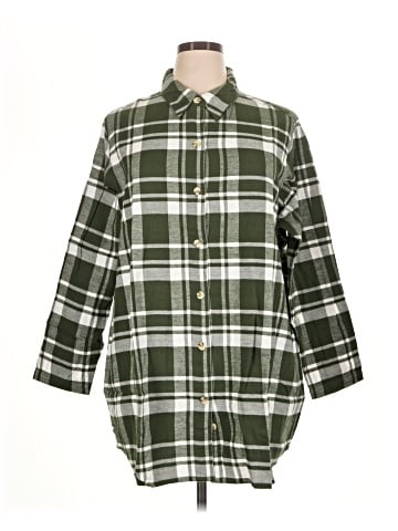 Mainstreet Blues 3/4 Sleeve Button-Down Shirt (view 1)