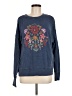 Maurices Floral Blue Sweatshirt Size M - photo 1