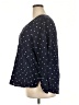 Old Navy 100% Rayon Polka Dots Blue 3/4 Sleeve Blouse Size XXL - photo 5