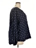 Old Navy 100% Rayon Polka Dots Blue 3/4 Sleeve Blouse Size XXL - photo 4