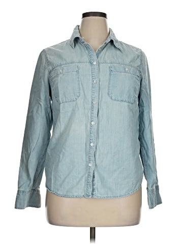 Merona Long Sleeve Button-Down Shirt (view 1)