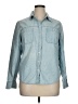 Merona 100% Cotton Blue Long Sleeve Button-Down Shirt Size XL - photo 1