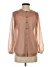 Broadway & Broome 100% Polyester Polka Dots Brown 3/4 Sleeve Blouse Size S - photo 1