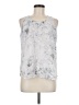 Violet & Claire 100% Polyester Silver Sleeveless Blouse Size M - photo 1