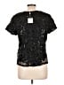Cupio 100% Polyester Black Short Sleeve Blouse Size L - photo 2