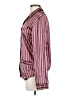 Ambrielle 100% Polyester Stripes Burgundy Long Sleeve Blouse Size S - photo 5