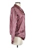 Ambrielle 100% Polyester Stripes Burgundy Long Sleeve Blouse Size S - photo 4