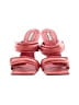 River Island 100% Leather Color Block Pink Sandals Size 41 - photo 2