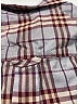 Burberry 100% Cotton Plaid Brown Long Sleeve Button-Down Shirt Size 8 - photo 9