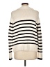 Elie Tahari Stripes Ivory Pullover Sweater Size L - photo 2
