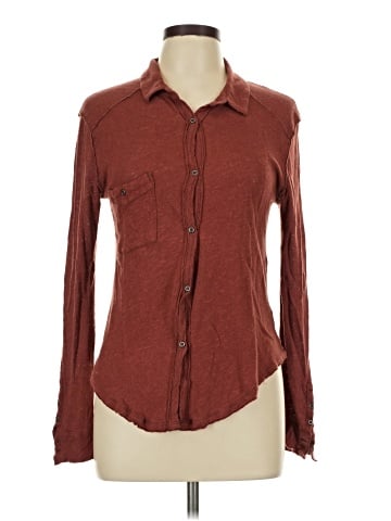 We the Free Long Sleeve Button-Down Shirt (view 1)