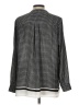 Rose + Olive 100% Polyester Houndstooth Black Long Sleeve Blouse Size L - photo 2