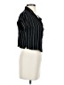 Mi ami 100% Rayon Stripes Black Short Sleeve Blouse Size S - photo 4
