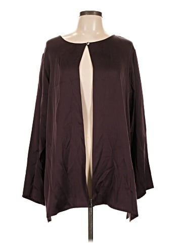 Eileen Fisher Long Sleeve Silk Top (view 1)