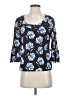 Tory Burch Blue 3/4 Sleeve Top Size M - photo 1