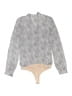 Paige 100% Polyester Gray Long Sleeve Blouse Size S - photo 2