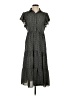 Max Studio 100% Polyester Checkered-gingham Black Casual Dress Size S - photo 1