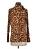 Brooke Shields Timeless Animal Print Brown Long Sleeve Turtleneck Size S - photo 1
