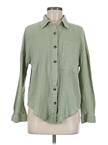 Shein Long Sleeve Button-Down Shirt (view 1)