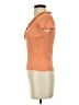 August Silk Orange Short Sleeve Top Size S - photo 5