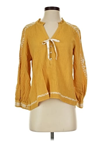 Wrap 3/4 Sleeve Blouse (view 1)