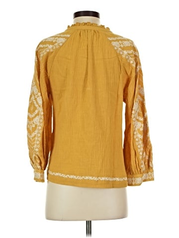 Wrap 3/4 Sleeve Blouse (view 2)