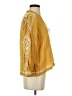 Wrap Yellow 3/4 Sleeve Blouse Size 2 - photo 4