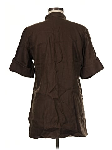 Lauren by Ralph Lauren 3/4 Sleeve Button-Down Shirt (view 2)