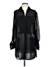 Black Label by Chico's 100% Polyester Black 3/4 Sleeve Blouse Size 2 - photo 1