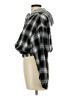 Unbranded 100% Polyester Plaid Gray Black Jacket Size L - photo 5