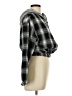 Unbranded 100% Polyester Plaid Gray Black Jacket Size L - photo 4