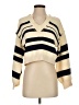 Papermoon Stripes Ivory Pullover Sweater Size S - photo 1