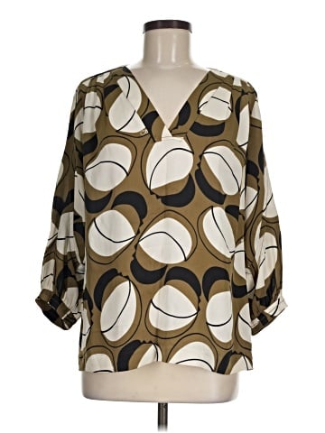 Diane von Furstenberg 3/4 Sleeve Silk Top (view 1)