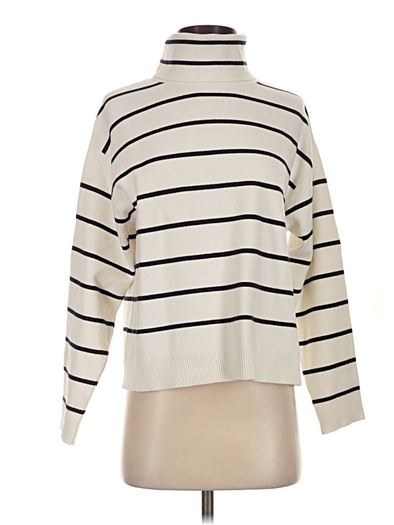 Pre-owned Mng Turtleneck Sweater In Ivory