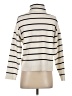 MNG Stripes Ivory Turtleneck Sweater Size XS - photo 2