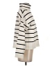 MNG Stripes Ivory Turtleneck Sweater Size XS - photo 4