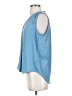 Vince Camuto Blue Sleeveless Blouse Size S - photo 5